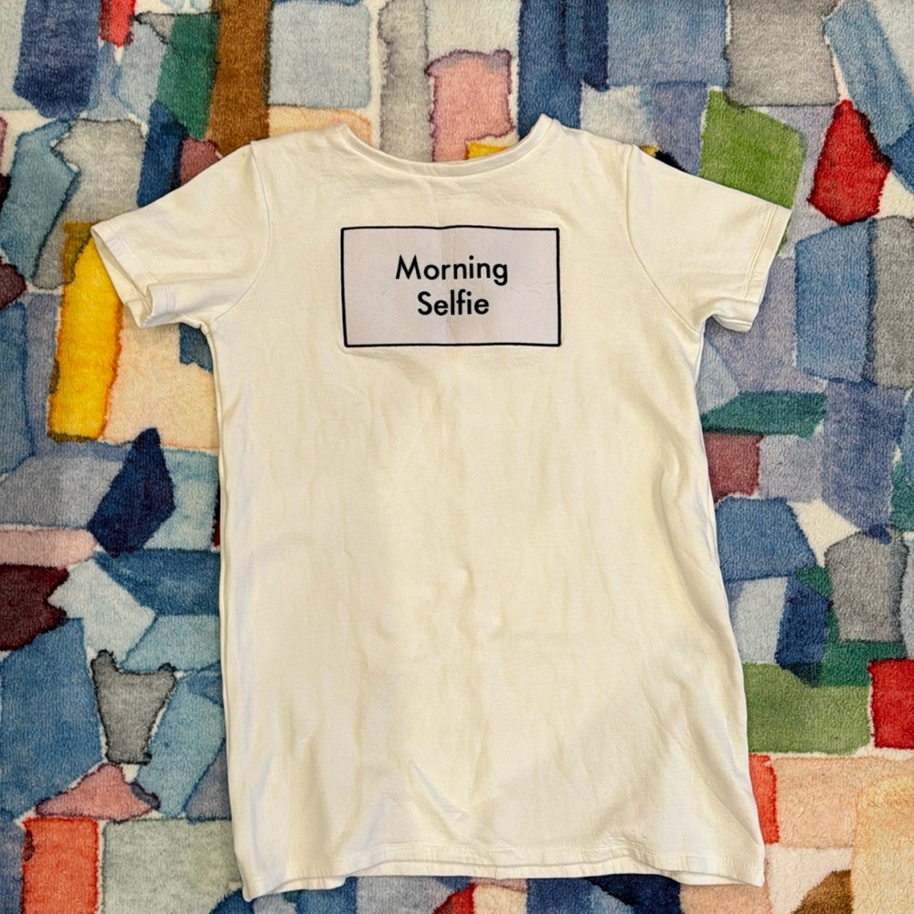 Zara Morning Selfie T-shirt mini dress - very good condition. Causal chic!